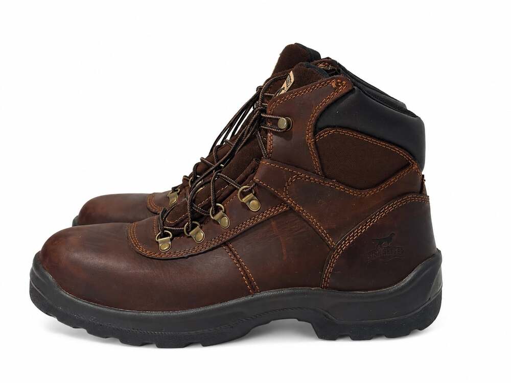 Irish Setter Ely 83607 6-Inch Brown Leather Work Boots Mens Size 11.5 EE